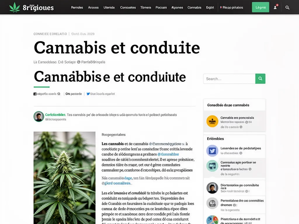 Cannabis et conduite : risques, lois et précautions