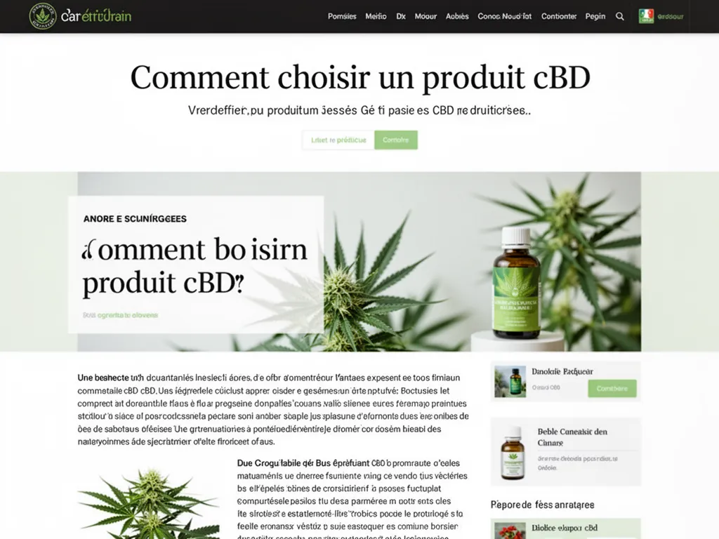 Comment choisir un produit CBD : les critères qui comptent