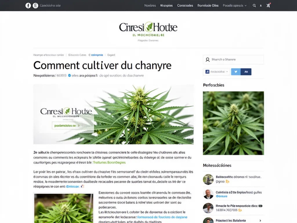 Comment cultiver du chanvre : guide pratique pour débuter