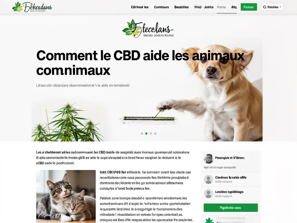 Comment le CBD aide les animaux : le vrai mode d'emploi