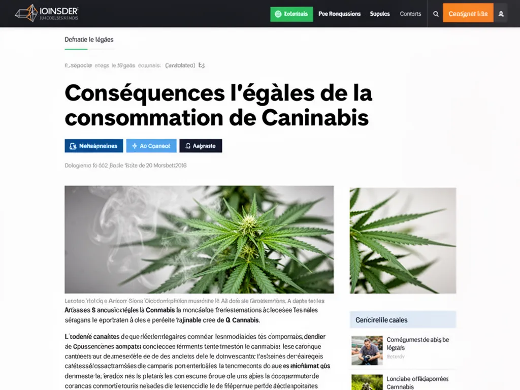 Consommation de cannabis et risques légaux en 2026