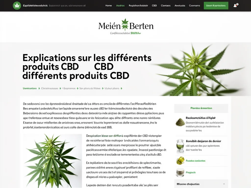Produits CBD : le guide pour choisir sans te planter