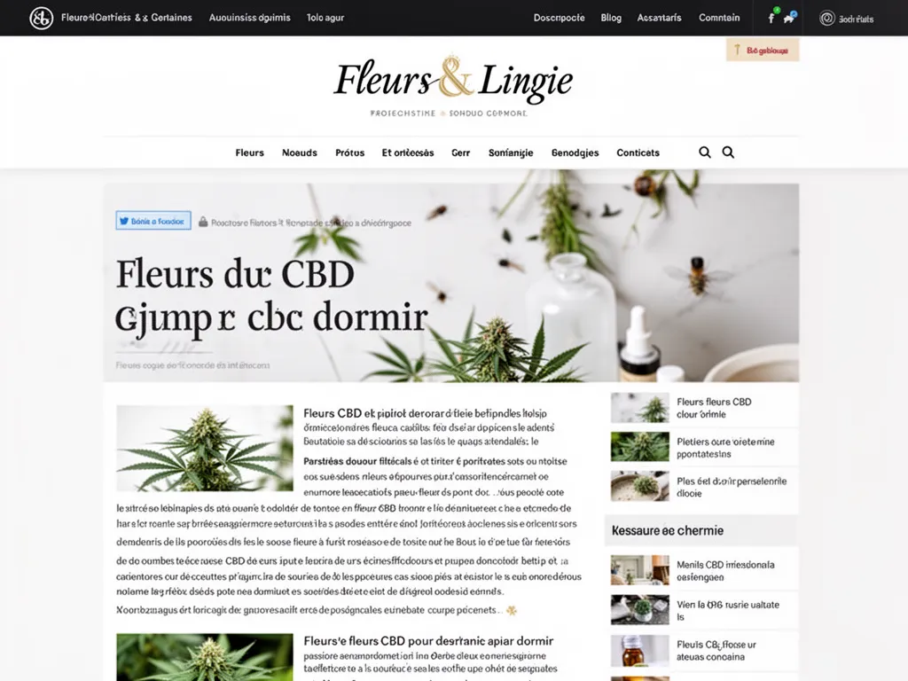Fleurs CBD pour dormir : le guide pour bien choisir