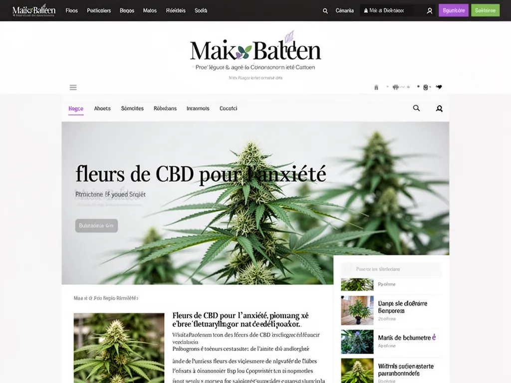 Fleurs de CBD pour l'anxiété : guide pratique et choix