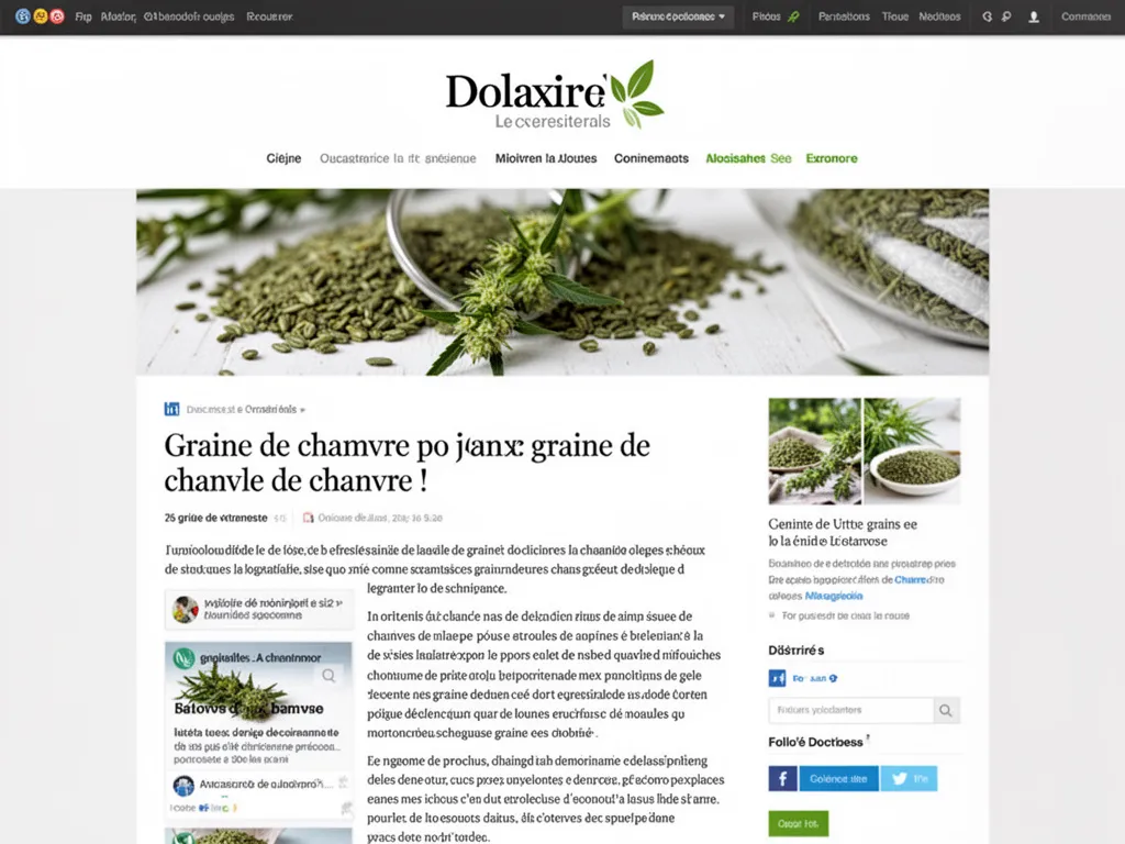 Graine de chanvre : ce qu'on ne vous dit pas au rayon bio