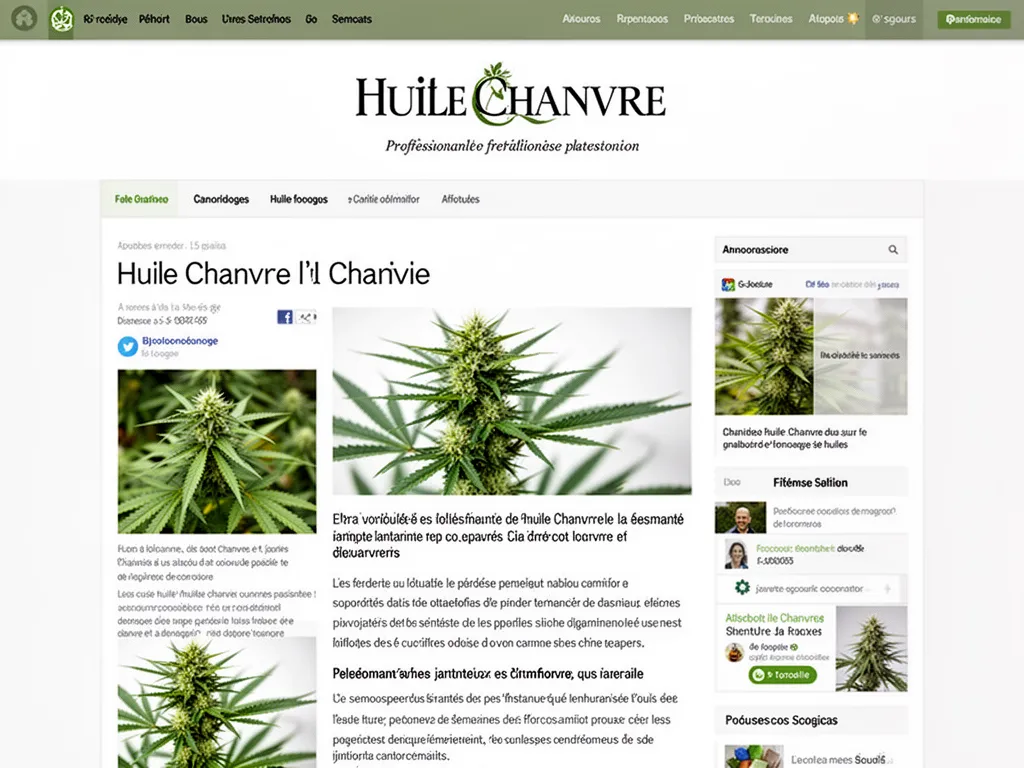Huile chanvre : ce qu'elle est vraiment et comment la choisir