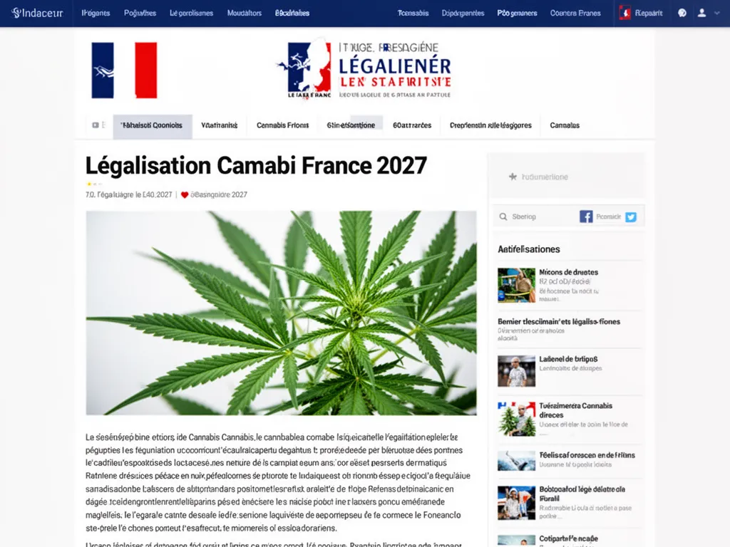 Légalisation du cannabis en France : le vrai calendrier 2027