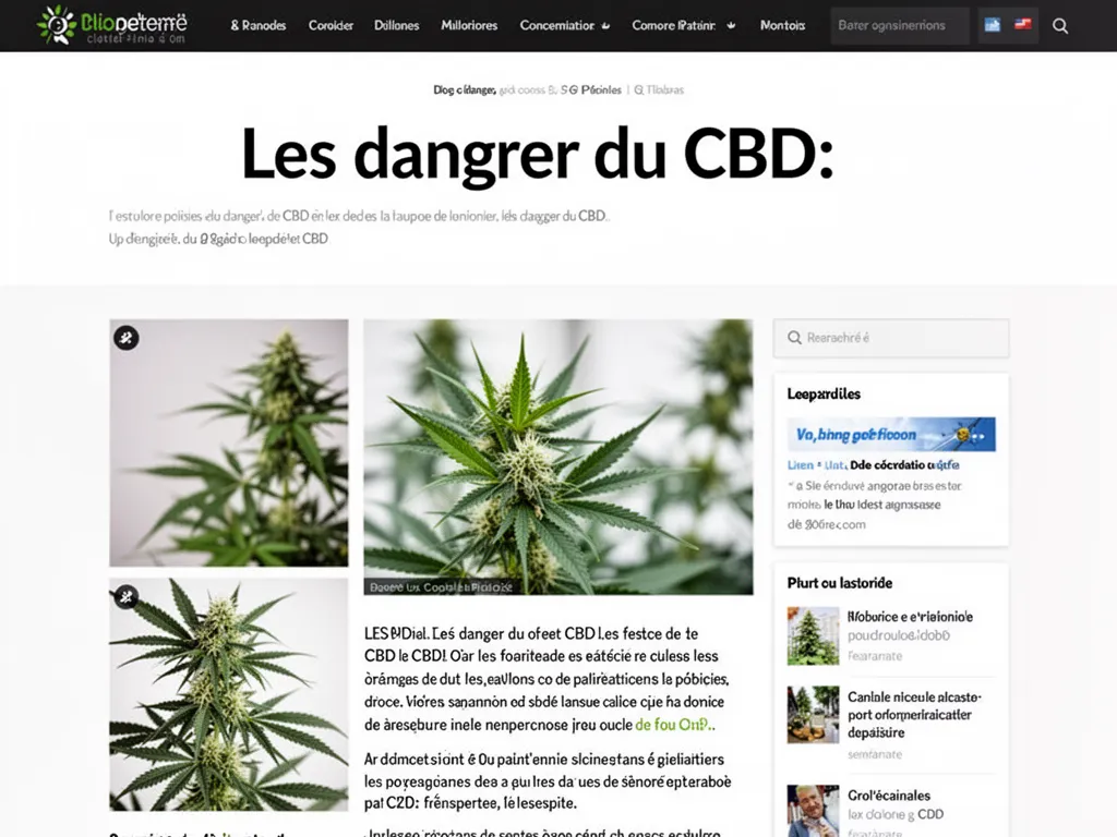 Les dangers du CBD : comprendre les risques et les éviter