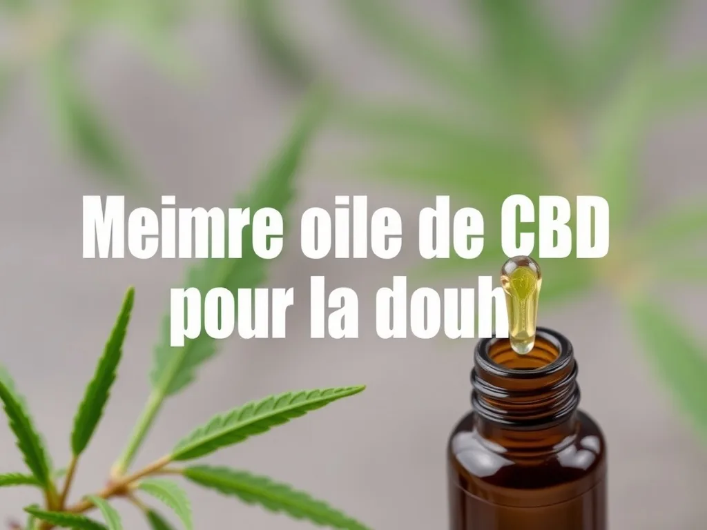 Trouver une huile de CBD qui calme vraiment la douleur en 2026