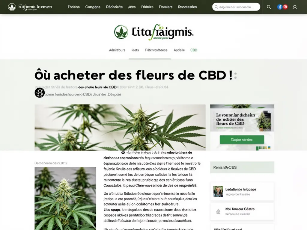 Où acheter des fleurs de CBD : sources fiables