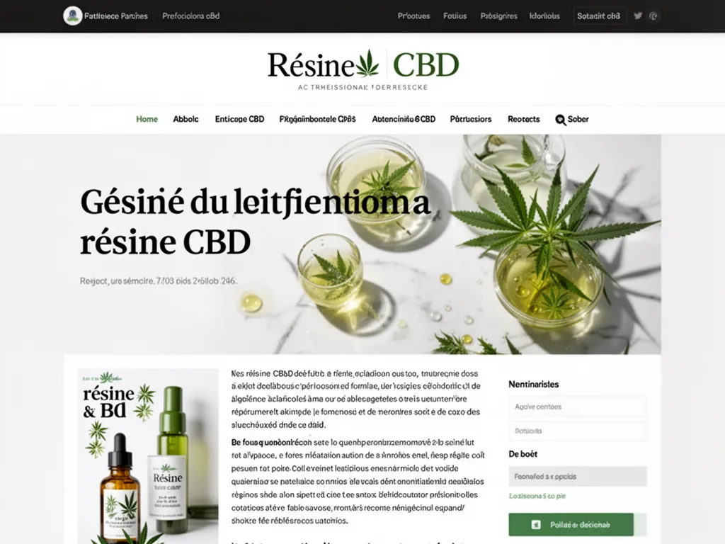Résine CBD : choisir, tester, conserver (guide 2026)